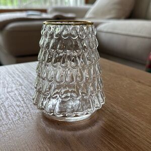 Anthropologie North Pole Juice Glass Tree Single Glass